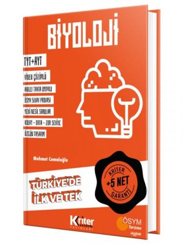 KRİTER AKADEMİ YAYINLARI 5 NET GARANTİLİ BİYOLOJİ