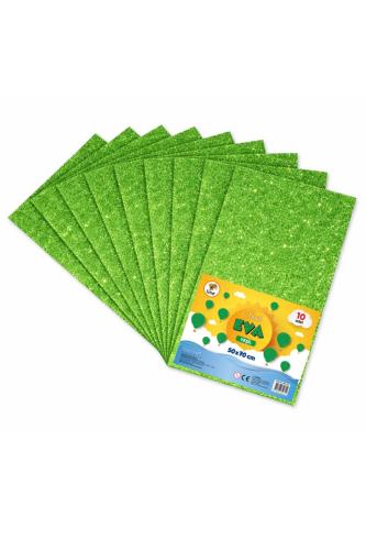 LİNO 50X70 SİMLİ EVA 2MM 10 LU PAKET - YEŞİL
