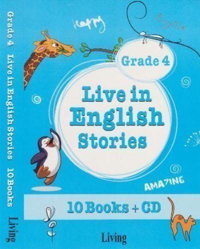 LIVE IN ENGLISH STORIES Grade-4(10Books-CD)