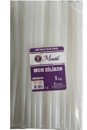 MASİS 1 KG KALIN SİLİKON ŞEFFAF  AG-113
