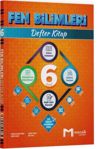 MOZAİK 6.Sınıf FEN BİLİMLERİ DEFTER KİTAP