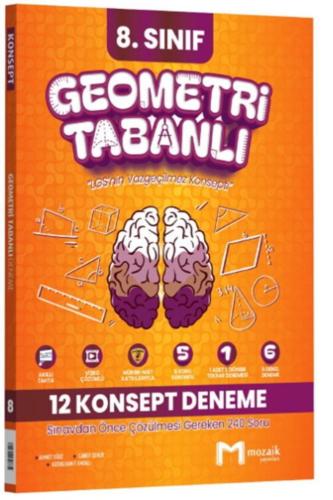 MOZAİK 8.SINIF GEOMETRİ TABANLI 12 KONSEPT DENEME
