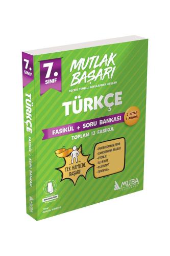 MUBA 7.Sınıf MUTLAK BAŞARI TÜRKÇE Fasiküller + Soru Bankası