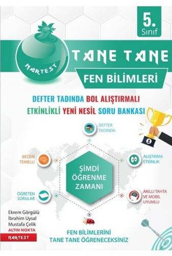 NARTEST 5.Sınıf YEŞİL FEN BİLİMLERİ Soru Bankası DEFTER TADINDA Tane T