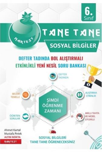 NARTEST 6.Sınıf YEŞİL SOSYAL BİLGİLER Soru Bankası DEFTER TADINDA Tane