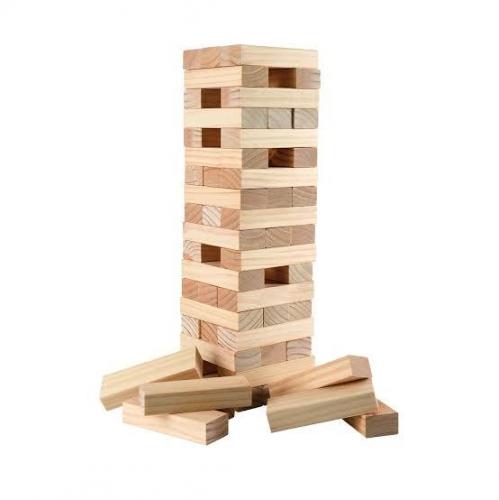 NATUREL AHŞAP DENGE OYUNU JENGA 54 PARÇA