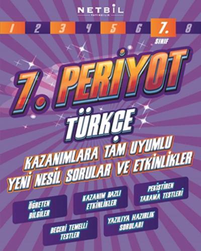 NETBİL 7.Sınıf PERİYOT TÜRKÇE Soru Bankası Kazanımlara Tam Uyumlu