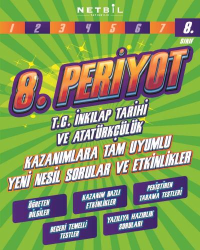 NETBİL 8.Sınıf PERİYOT İNKİLAP TARİHİ Soru Bankası Kazanımlara Tam Uyumlu