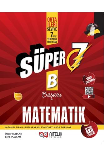 NİTELİK 7.SINIF SÜPER MATEMATİK Soru Kitabı Yeni Nesil
