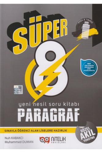 NİTELİK 8.Sınıf SÜPER YENİ NESİL PARAGRAF Soru Kitabı