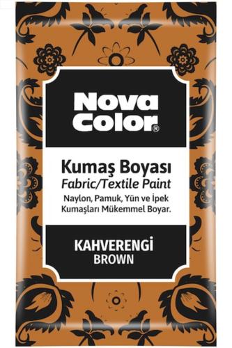 NOVA COLOR KUMAŞ BOYASI TOZ 12 gr Kahve