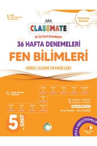 OKYANUS 5.Sınıf CLASSMATE FEN BİLİMLERİ 36 Hafta DENEMELERİ