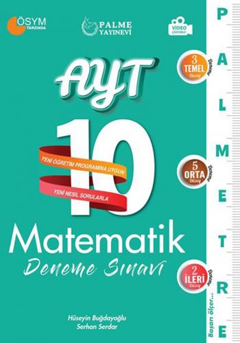 PALME AYT MATEMATİK 10 DENEME PALMETRE Video Çözümlü