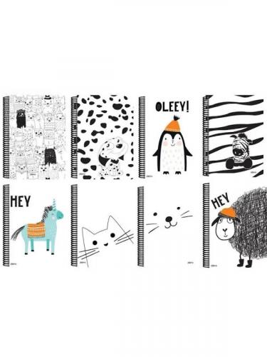 PAPİRÜS CRAZY A4 100 YP SPR PP KAPAK DEFTER Kareli