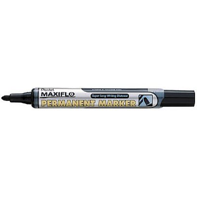 PENTEL MARKÖR PERMANENT Siyah LİKİT Yuvarlak Uç