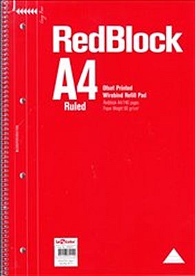 REDBLOCK A4 70 yp SPİRALLİ DEFTER Çizgili