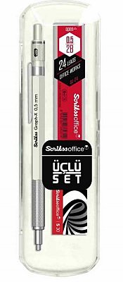 SCRİKSS GRAPH-X 0,5 mm.3 lü SET Beyaz