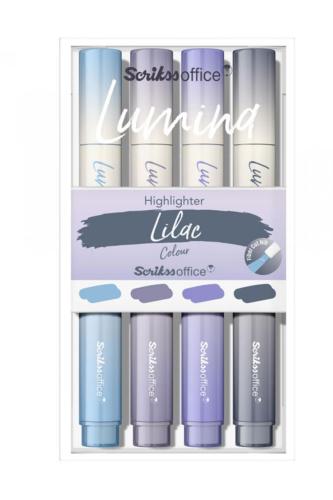 SCRİKSS LUMİNA LİLAC FOSFORLU KALEM SETİ 4 LÜ
