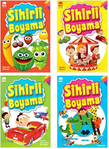 SİHİRLİ BOYAMA 4 Çeşit