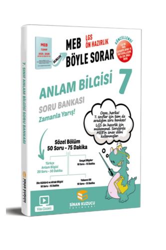 SİNAN KUZUCU 7.Sınıf ANLAM BİLGİSİ MEB BÖYLE SORAR SORU BANKASI - 2026