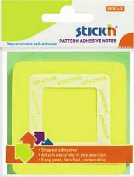 STICK N Yapışkanlı Not Kağıdı 70x70 50 yp Kare Sarı