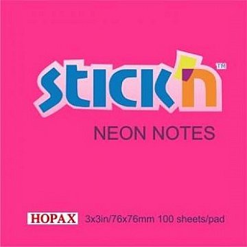 STICKN YAPIŞKANLI NOTES 76X76 NEON 100 yp Pembe