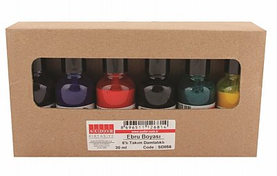 SÜDOR EBRU BOYASI  6 lı DAMLALIKLI TAKIM