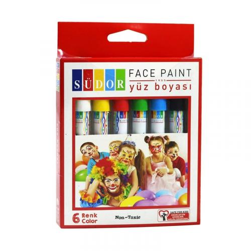 SÜDOR YÜZ BOYASI 6 renk