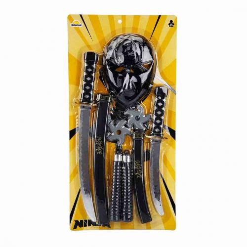 SUNMAN NİNJA SET KILIÇ BIÇAK MINÇIKA MASKE 8 PARÇA SUN-YFN-NIN