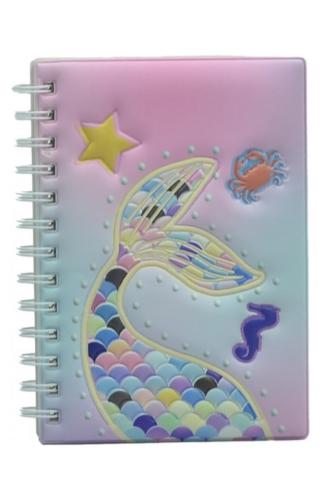TAROS UNİCK COLOR DENİZ KIZI KABARTMALI A5 DEFTER