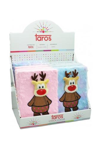 TAROS UNİCK COLOR GEYİK KAFALI PELUŞ  HATIRA DEFTERİ