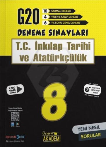 ÜÇGEN AKADEMİ 8.Sınıf İNKİLAP TARİHİ G20 DENEME SINAVLARI