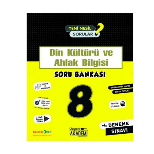 ÜÇGEN AKADEMİ 8.Sınıf Yeni Nesil DİN KÜLTÜRÜ Soru Bankası