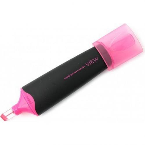 UNİ PROMARK HIGHLIGHTER VİEW 5mm.FOSFORLU KALEM  Pembe