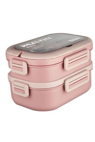 VAGON LİFE 1330 ML BESLENME KUTUSU PASLANMAZ ÇELİK 2 Lİ PEMBE 6715