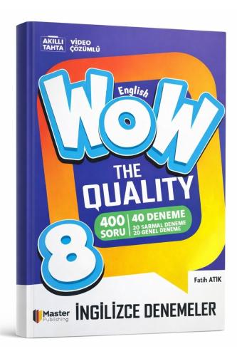 WOW 8 ENGLISH THE QUALITY İNGİLİZCE DENEMELER (40 DENEME)