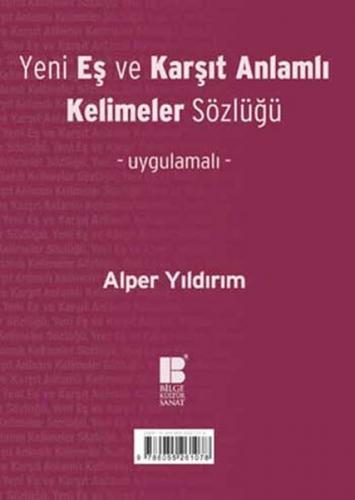 YENİ EŞ ve KARŞIT ANLAMLI KELİMELER SÖZLÜĞÜ