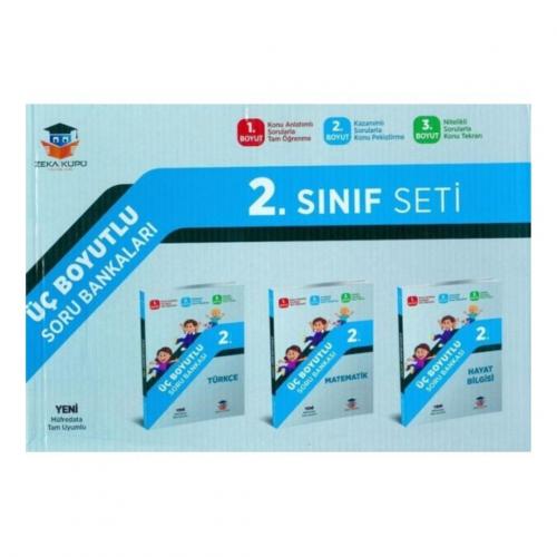 ZEKA KÜPÜ 2.Sınıf 3 BOYUTLU Soru Bankası SETİ